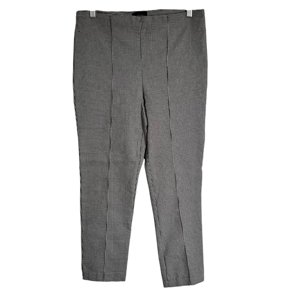 Massimo Fabbro Italy‎ Womans Stretch Plus Pull-on Crop Pants Houndstooth Size 10